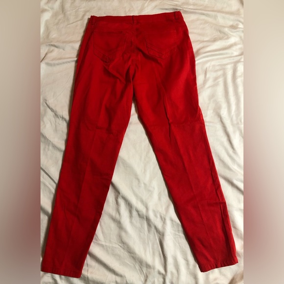ASHLEY STEWART RED JEANS SIZE: 16 - Picture 2 of 10